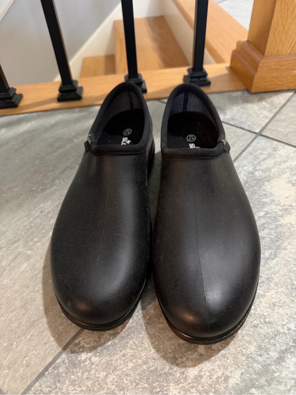 Men’s Sloggers Black Waterproof Slip-On Garden Shoe
